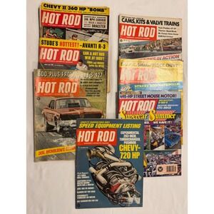 (7) Vintage Hot Rod Magazines 1960's 1970's & 1980's - List In Description
